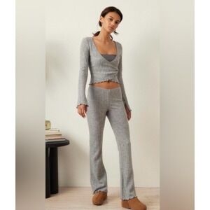 Urban Outfitters Out From Under Lilah Cozy Ribbed Lounge Pants, Women's Small